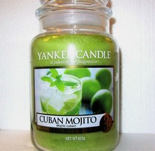 Yankee Candle Retired "CUBAN MOJITO" Large 22 oz. EUROPEAN  RARE  NEW