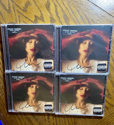 ARIANA GRANDE Eternal Sunshine SIGNED CD Autographed (Ships