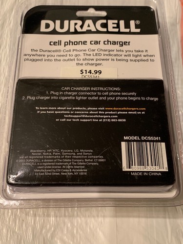 Cell phone car charger Duracell for Micro USB Devices - Picture 4 of 4