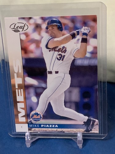 2002 Leaf Samples Silver #86 Mike Piazza - Foto 1 di 2