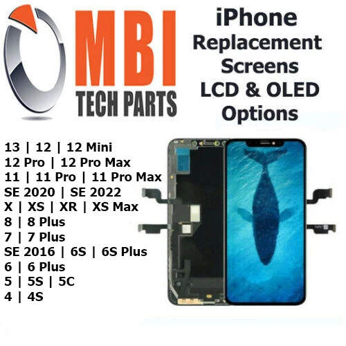 iPhone 16 15 14 13 12 11 Pro Max X XR 8 7 6s Plus SE Mini Replacement LCD Screen