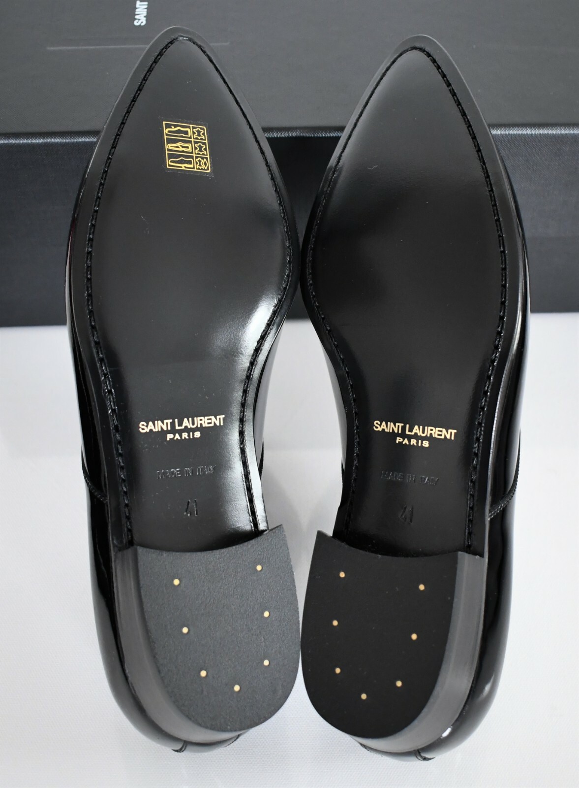 🆕️ SAINT LAURENT Paris Black PATENT LEATHER 