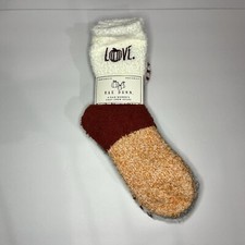 Rae Dunn 4 Pairs Women's Cozy Crew Snuggle Socks Love Fall Thanksgiving NWT