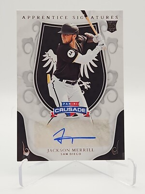 2024 Panini Crusade #AS-JML Jackson Merrill RC Apprentice Signatures Autograph 