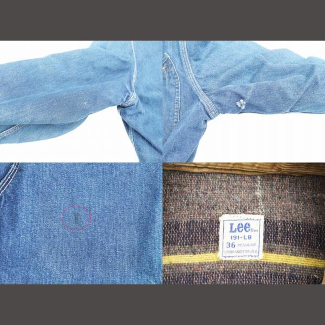 LEE 60s Vintage TALON Zipper Lined Blanket Denim Jacket 191