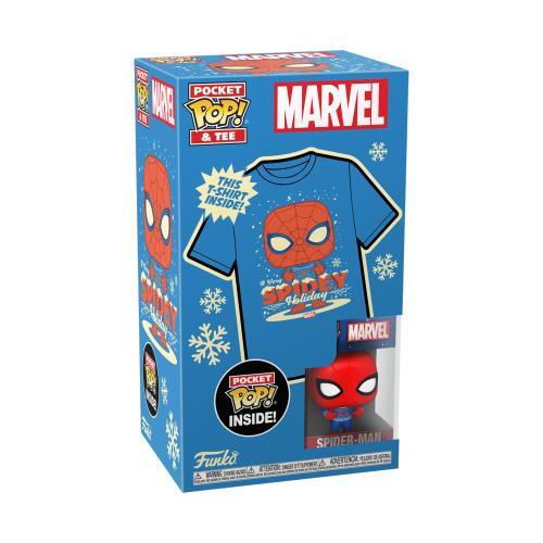 ALTRA FUNKO TASCA POP! & MAGLIETTA: MARVEL HOLIDAY SPIDERMAN S (T shirt)
