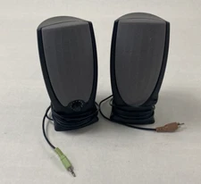 Altec Lansing Desktop Speakers Grey Tested No Power Cord