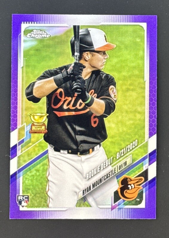 2021 Topps Chrome Update Ryan Mountcastle Rookie Debut Purple Refractor #USC39