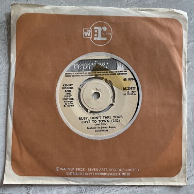 Kenny Rogers & First Edition ''Ruby, Don't Take Your Love To Town/Girl..'' 1969 7''