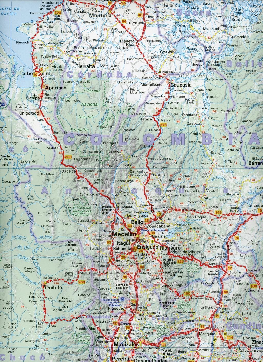 Thumbnail - Michelin Columbia Road And Tourist Map No. 806 | Michelin |
