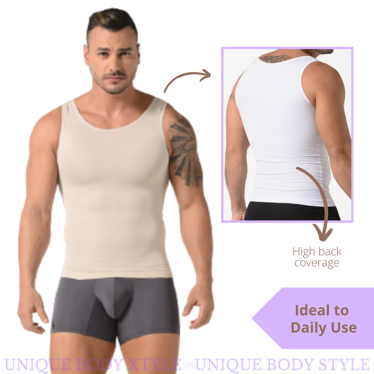 Men's Compression Tank Top Shapewear Fajas Colombianas Masculinas