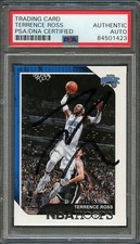 2018-19 NBA Hoops #229 Terrence Ross Signed Card AUTO PSA Slabbed Magic