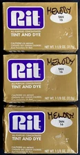 Lot 3 Boxes RIT Powder TAN 16 All Purpose Fabric Dye Old Formula NIP CPC Special