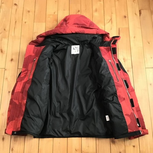 BAPE Giant Red camo Puffer Down Jacket a bathing ape NIGO Size M - Picture 6 of 8