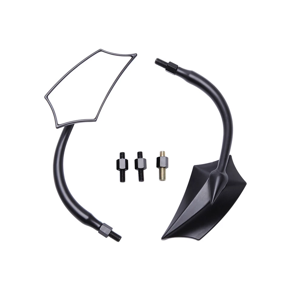 For Triumph Bonneville Speed Triple Twin Speedmaster Motorcycle Rear Mirrors 8mm - Image 3 of 4