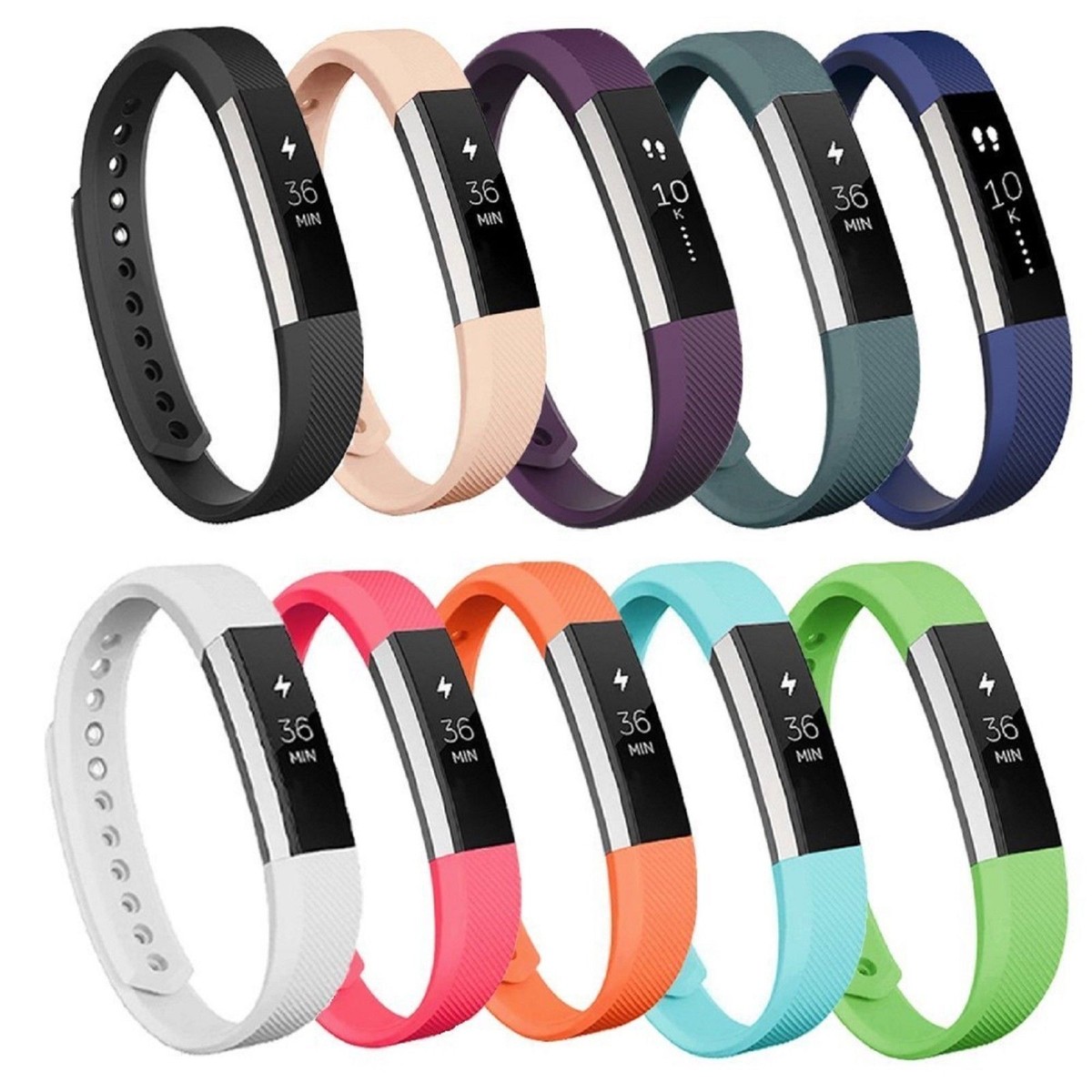 Strapsco Fitbit Alta Bangle Bracelet Silicone Band Amazon Bracelet