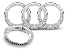 OER TR3125 1955-1981 15" Rally Wheel Trim Ring Set Firebird Camaro Nova Chevelle
