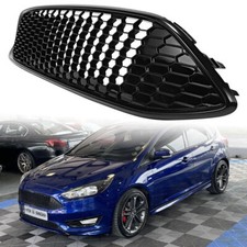 For Ford Focus MK3 Facelift 2015-2018 ST Line Honeycomb Sport Gloss Black Grille