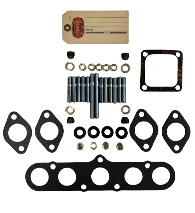Kit de reconstrucción de hardware de colector de 6 cilindros Plymouth Special Deluxe 1950 con juntas Foto 2 de 4