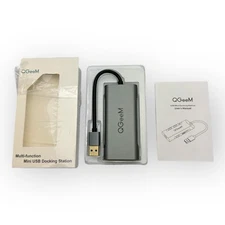QGeem 7 in 1 Multi-function Mini USB to HDMI Adapter USB3.0 SD  Docking Station