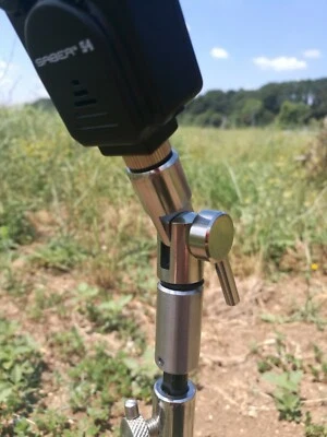 Dsm Angle Adaptateur Jonction Acier Pêche à la Carpe Piquets Signaux Sonores Rig - Photo 1/4