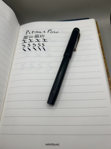 Vintage Pitman's Fono Self Filler Lever Fill Fountain Pen, 14K Nib Flex B Nib - Picture 17 of 17