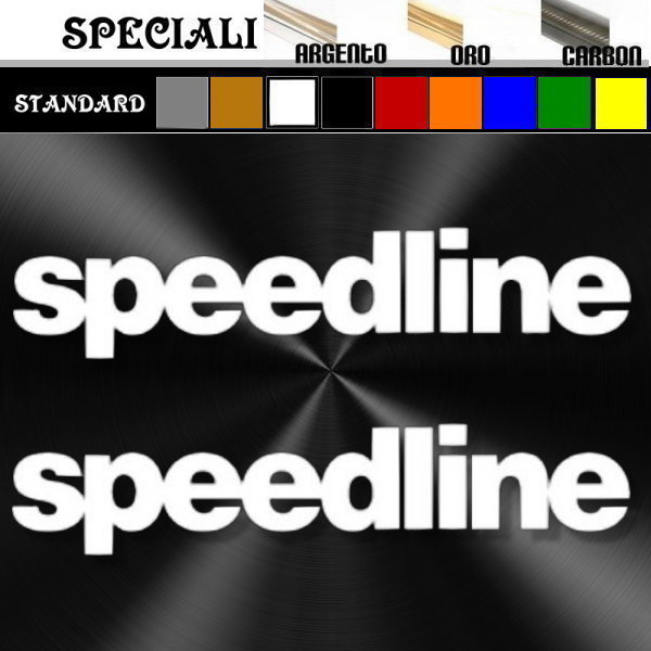 Stickers Tuning SPEEDLINE Pour Auto Ou Casque - 19,5 Cm - Neuf Avec Prespaziato - Marque Ritrama
