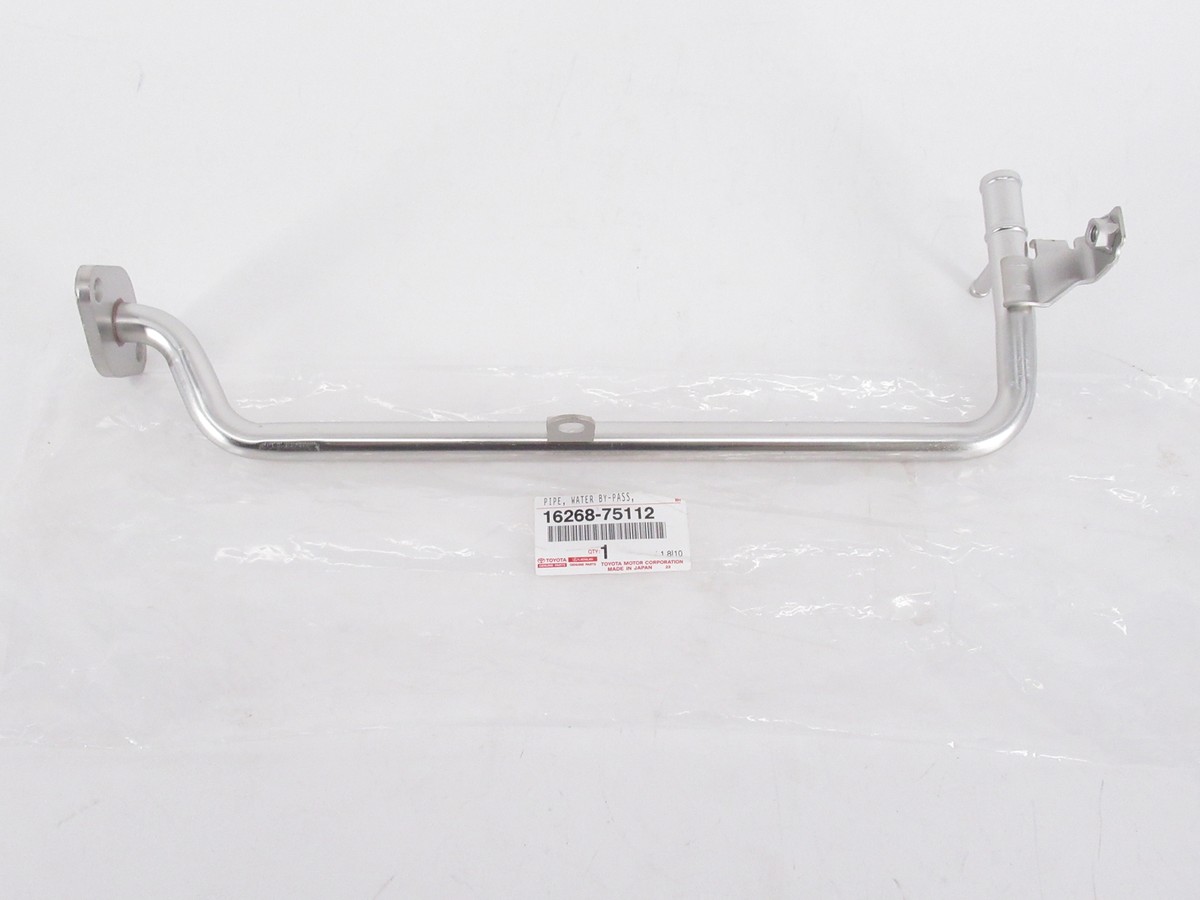 Genuine OEM Toyota 16268-75112 Water Bypass Metal Pipe 2005-2017