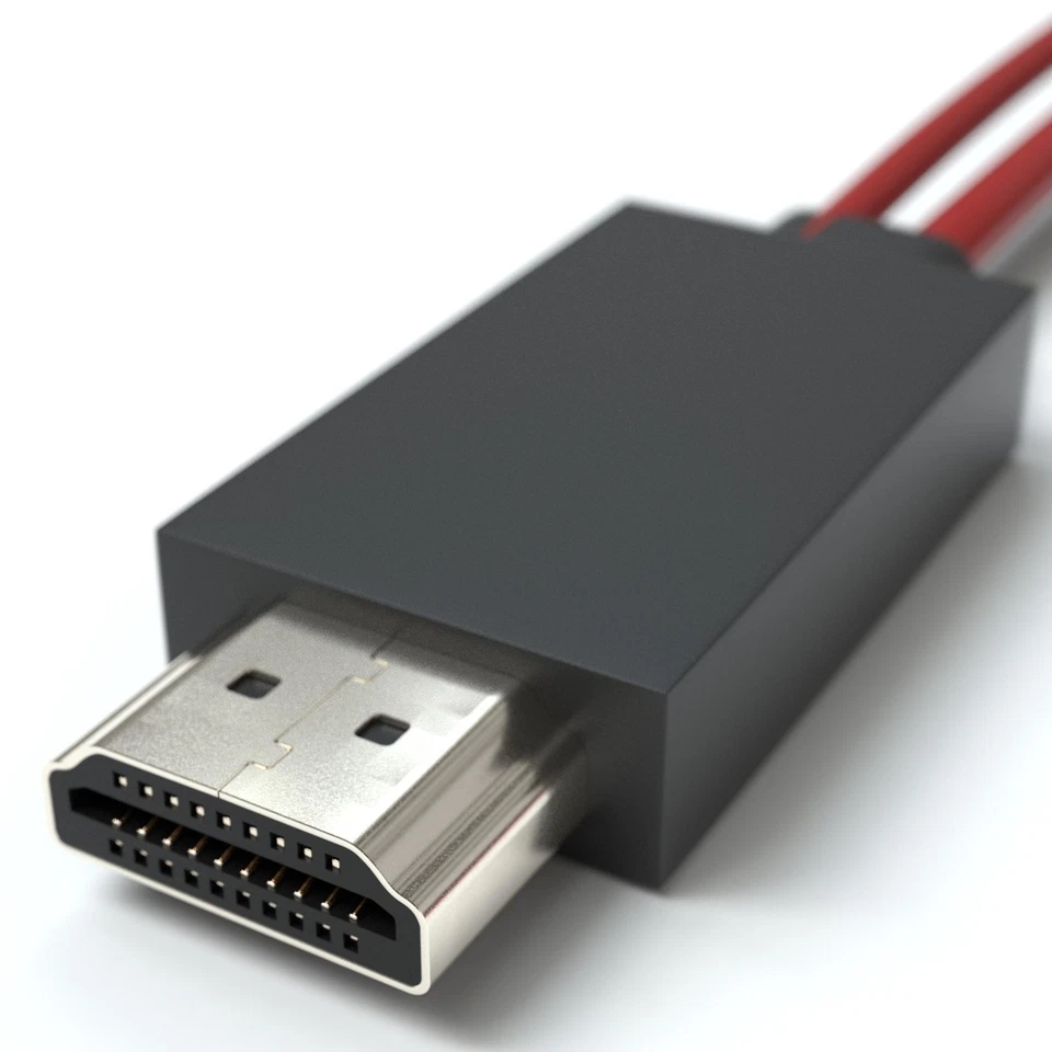 MHL auf HDMI Adapter 11-Pin Micro USB Kabel für TV, Handy, Tablet - 1,8m - Bild 3 von 4