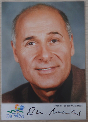 Autogramm deutscher Schauspieler Edgar-M. Marcus ''Die Fallers'' (105157)
