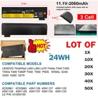 ✅LOT 50X 68 Battery For Lenovo ThinkPad X240 T440 T440s T450 X250 X260 T460 24WH