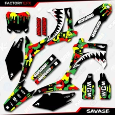 Rasta Savage Racing Camo Graphics kit fits Honda Crf250 14-17 Crf 250 Decal