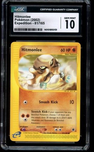 Hitmonlee graded CGC 10 for sale on eBay