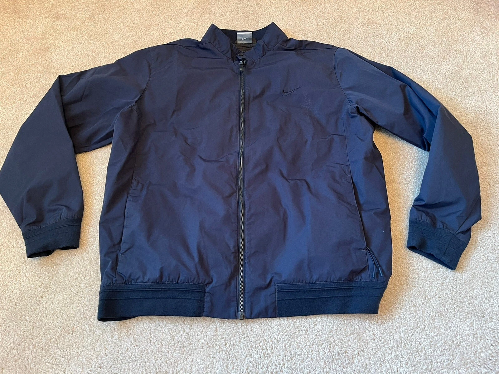 Nike Mens Windbreaker Jacket Navy Blue XL