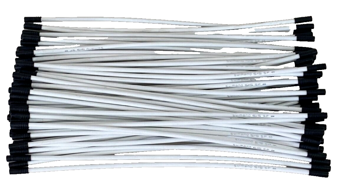 Lot of 65 Shimano SIS SP White Shift Cable Housing 4mm 280mm OT
