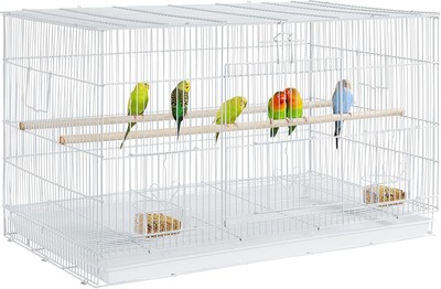 30-Inch Stackable Flight Bird Cages for Parakeets Cockatiels Conures Finches ...
