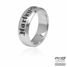 Harley-Davidson&reg; Ladies H-D Engraved Comfort Fit Ring Wedding Band 64 HDR0217