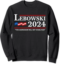 Lebowski 2024 Election Vote Funny Political Name Unisex Crewneck Sweatshirt