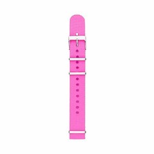 NEW FOSSIL 18MM PINK POLYESTER WATCH STRAP,BAND-S181123