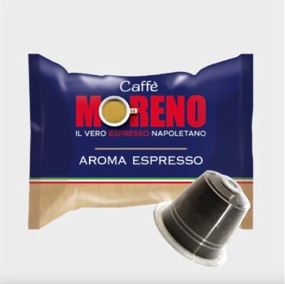 CAFFE MORENO 300 CAPSULE CAFFE' MORENO MISCELA ESPRESSO BAR COMPATIBILITA' NESPRESSO