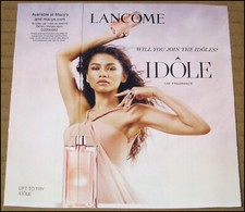 Lancome Fragrance Promotional Ad Zendaya & Julia Roberts Print Promo 5"x5" Idole