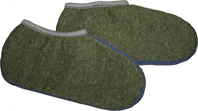 warme Stiefelsocken Socken Faserpelz keine kalten Füsse oliv-grün