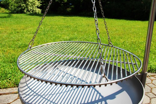 Edelstahl Kettensatz + Seilwirbel für Grillrost 70-80 cm, V4A-Qualität !!! - Bild 5 von 9