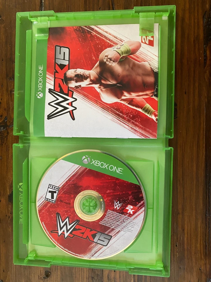 XBOX ONE WWE WW 2K15 w/ case (Used) WORKS GREAT - Image 2 of 2