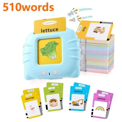 510 Sight Words Talking Flash Cards Educational Device Kids English Learning Toy
