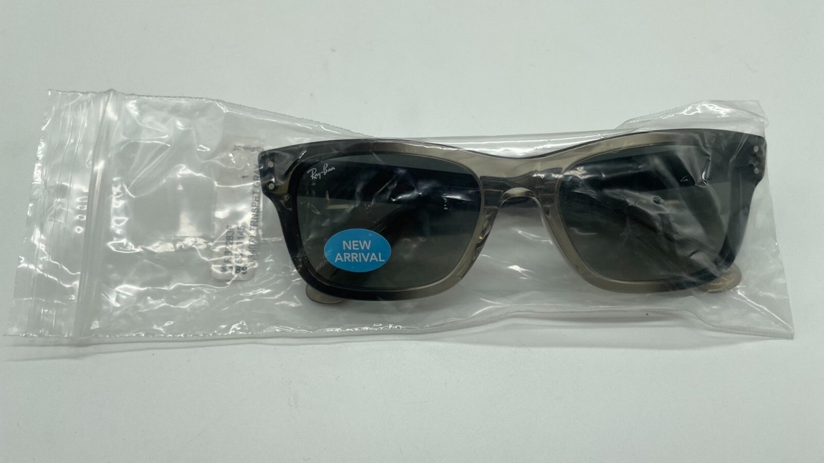 小物 Ray-Ban Mr. Burbank RB2283-F RAY BAN SUNGLASSES MR BURBANK RB2283F 1340/71 TRANSPARENT GREY 55