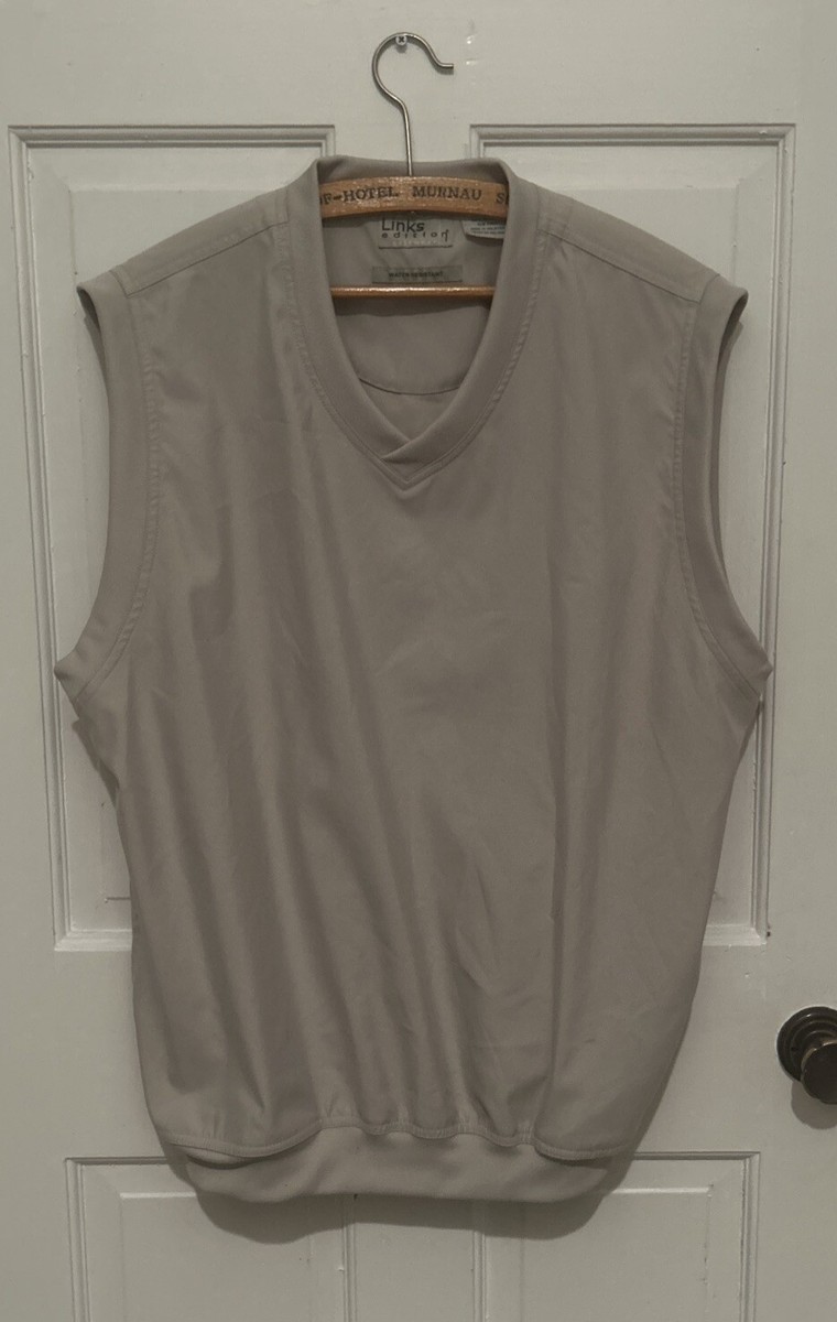 Links Edition Golf Vest - Men's Large - Beige Outerwear Links Edition Golf Vest - Men's Large - Beige Outerwear