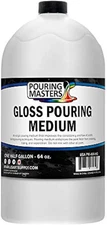 Professional Gloss Pouring Medium 64Oz (Half Gallon) - Improves Paint Flow & Cel