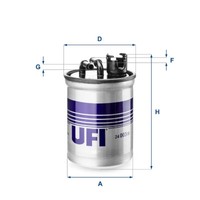 UFI 24.003.00 Kraftstofffilter FüR VW Seat Ford