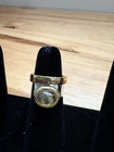 Mix Metal Ring- Sterling 925, Brass, Copper With Citrine Stone Size 7